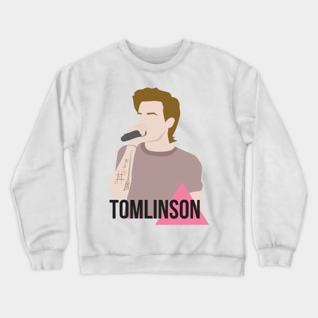 Louis Tomlinson Pink Triangle Crewneck Sweatshirt by nuwandafoer